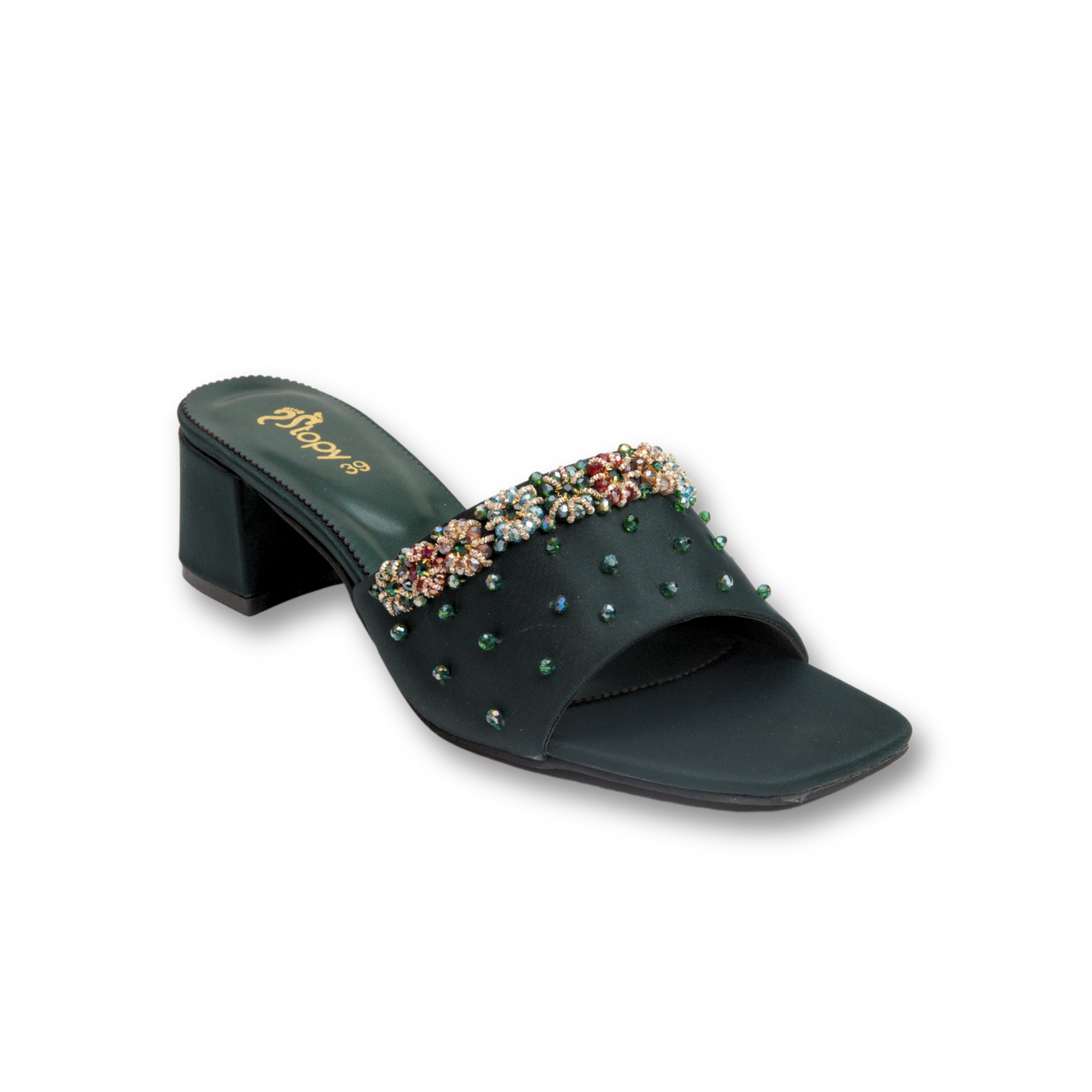 Red Bliss Bejeweled Sandals