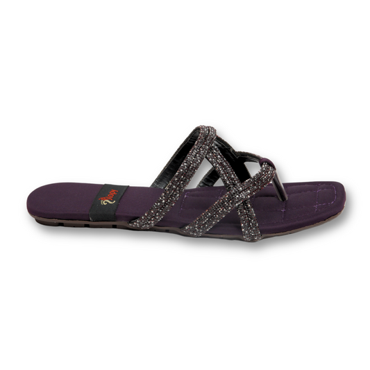 Black Starlight Slide Sandals