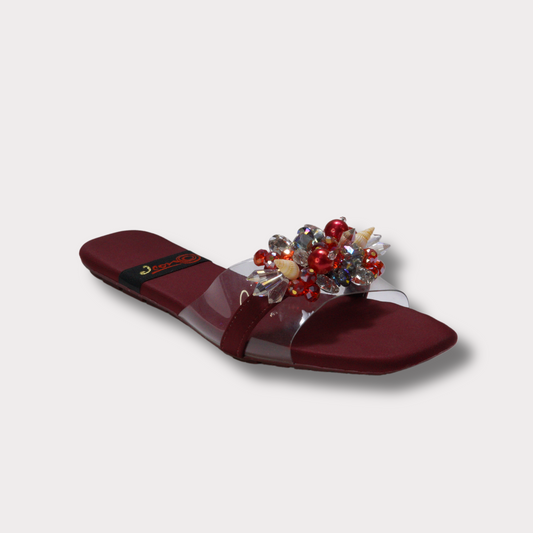 Ruby Richness Slide Sandals