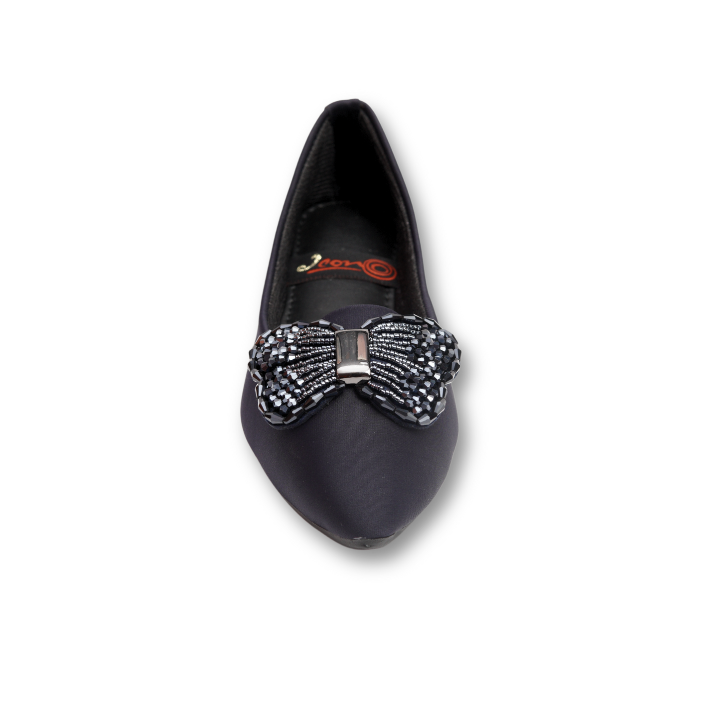 Black Rhinestone Thong Sandals