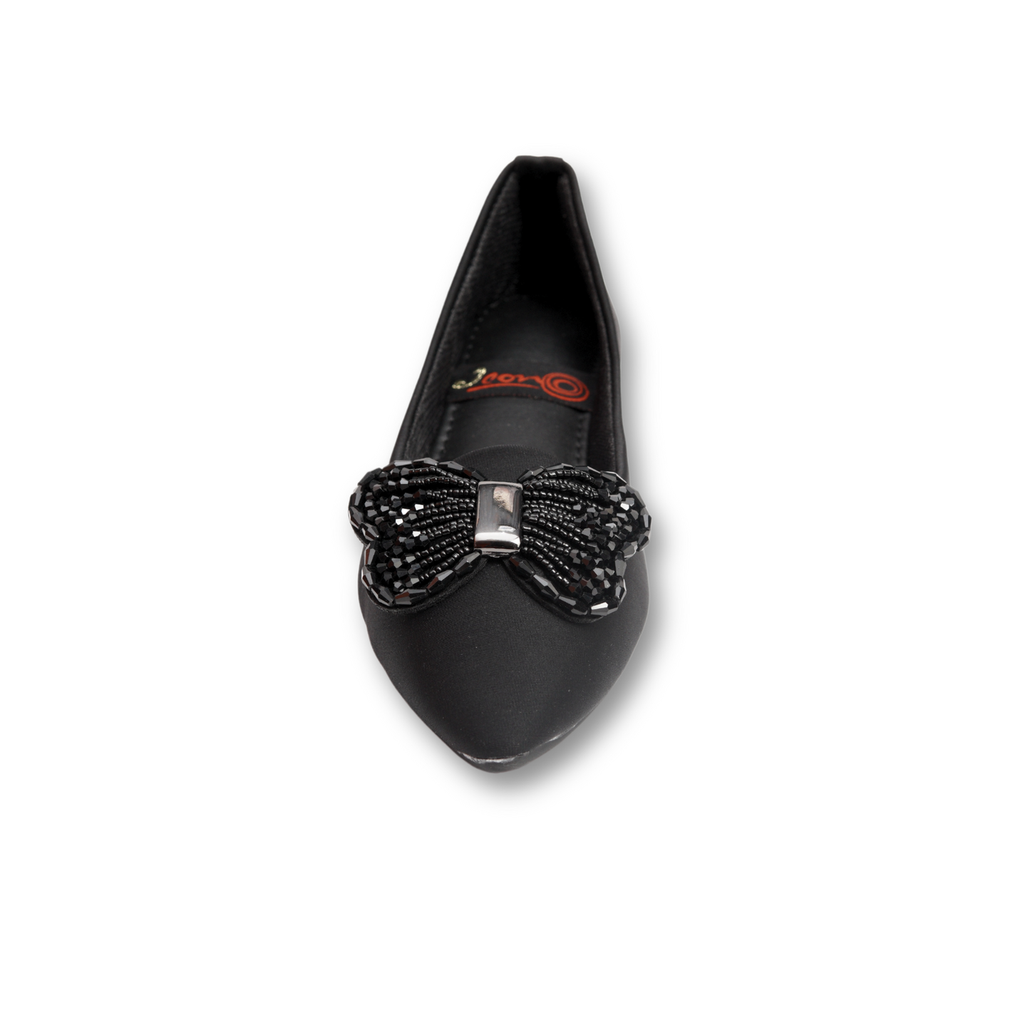 Black Feather Slide Sandals