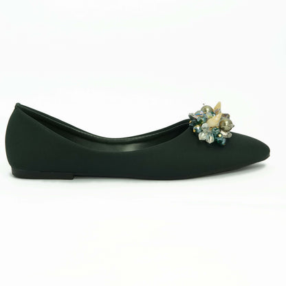 Green Flats with Pearls